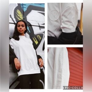 The Weeknd x H&M white XO sweatshirt